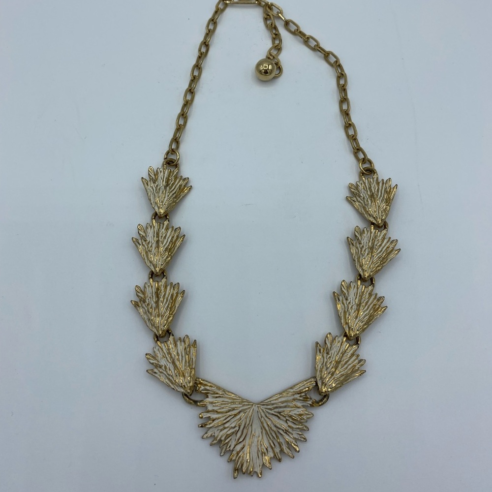 Vintage Gold Leaf Necklace